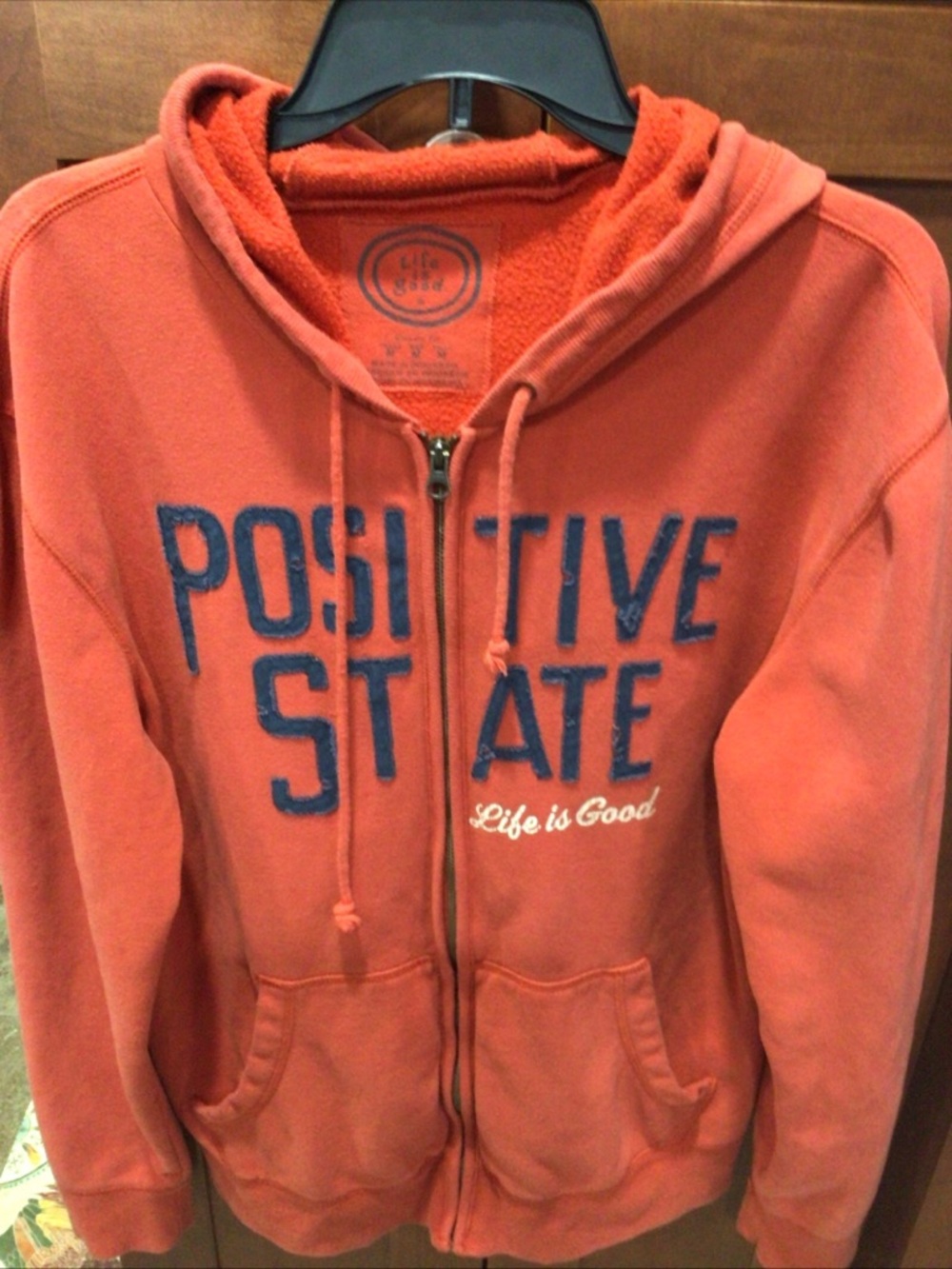 Life Is Good Positive State Y2K Zip Hoodie Sz. M
